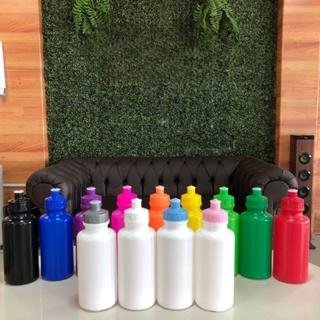 kit Com 18 Garrafinhas de Água Squeeze Com Bico de Silicone 500ml Lisa Sem personalizar em Oferta na Shopee