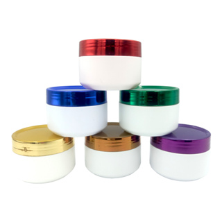 POTE PLÁSTICO VAZIO 80ML TAMPA METALIZADA DIVERSAS CORES - PEAD em Oferta na Shopee