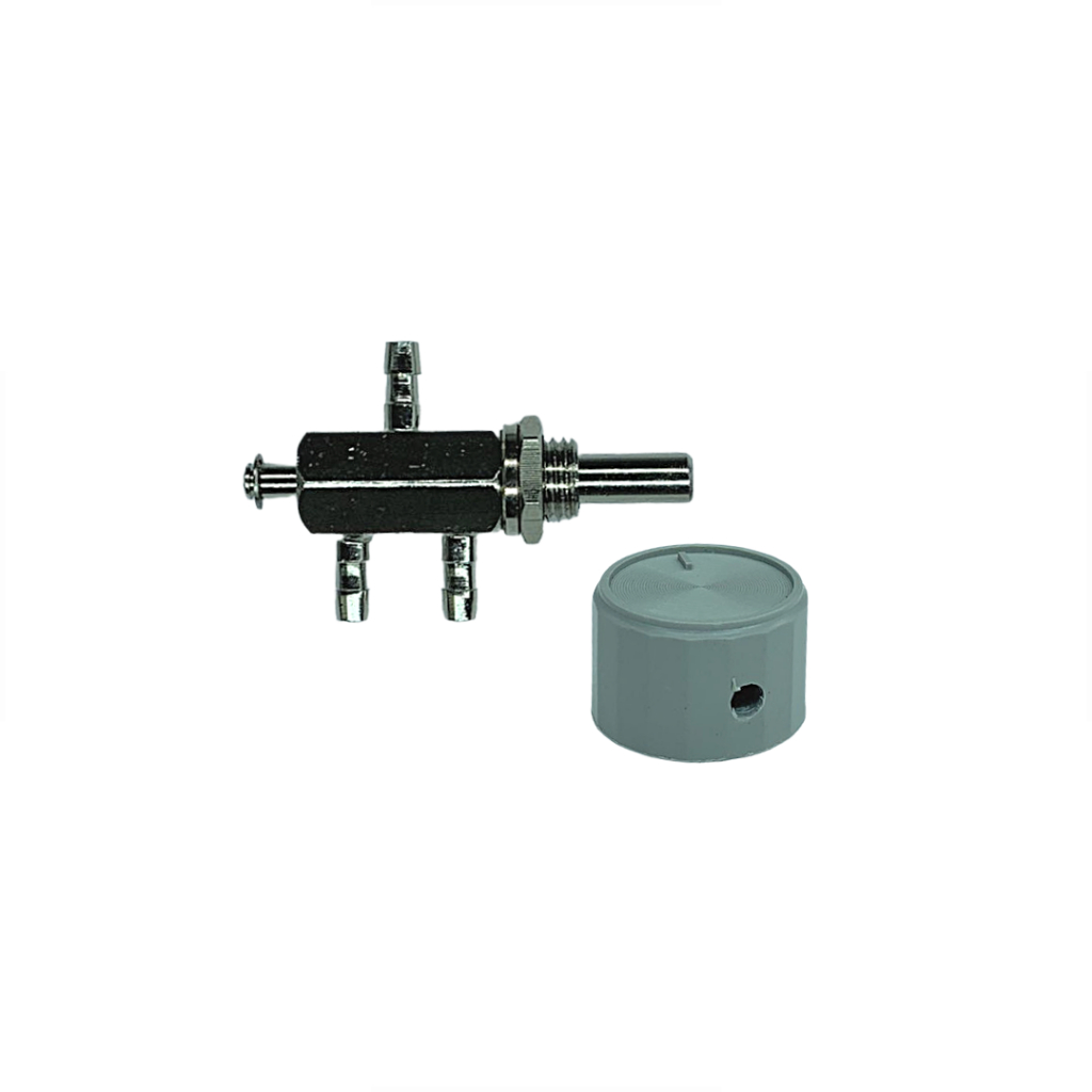 Válvula Desviadora 3 Vias com Knob para Equipo / Cadeira Odontológica