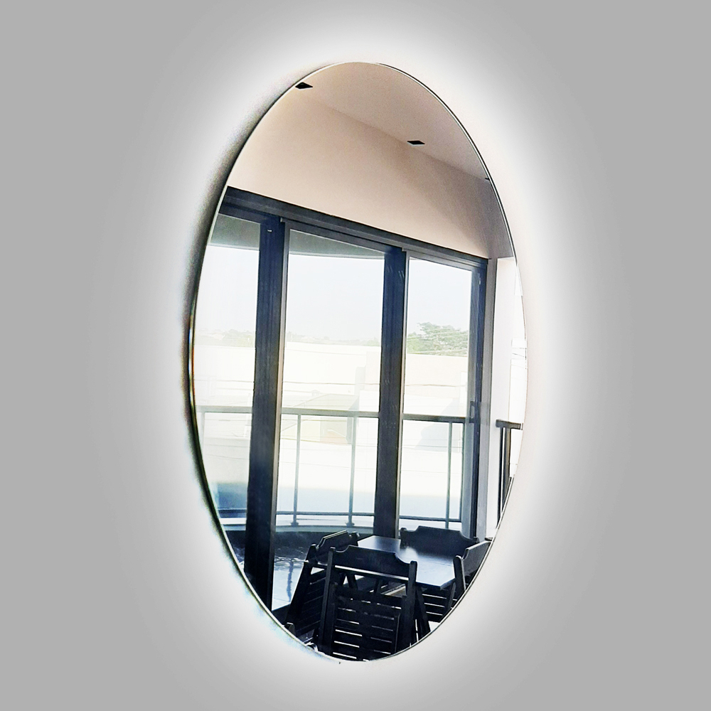 Espelho Redondo Decorativo De Parede COM LED Lapidado em Oferta na Shopee