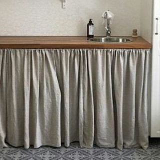 Cortina de pia cozinha 1,50 x 0,80 decoração