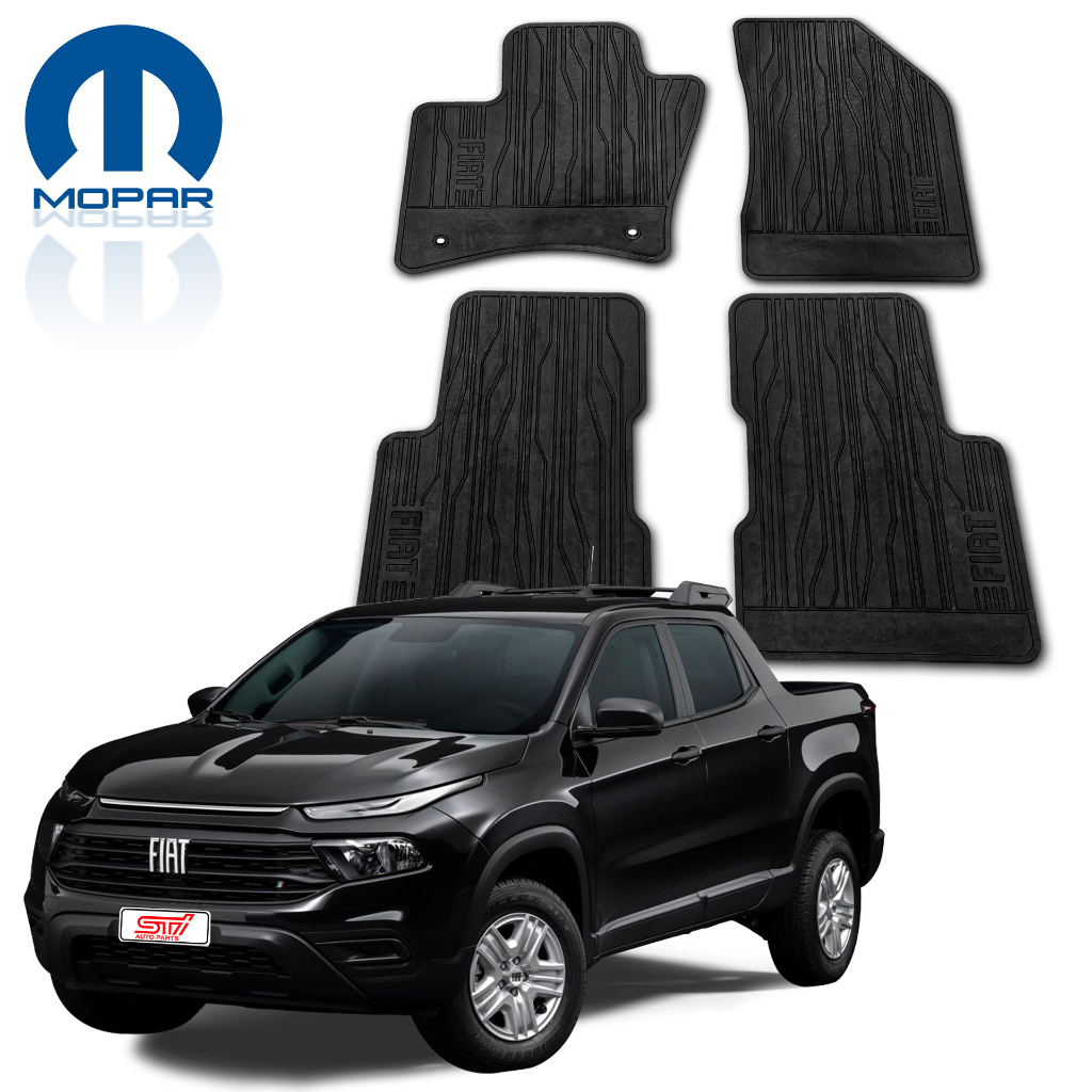 Jogo Tapete Borracha Original Mopar Fiat Toro Volcano 2019 - 50928586