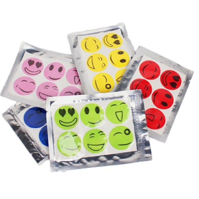 Kit 240 Adesivos Repelente Citronela Carinha Bebe 40 Cartelas Infantil e Adulto Acampamento Barraca Alergia Verão