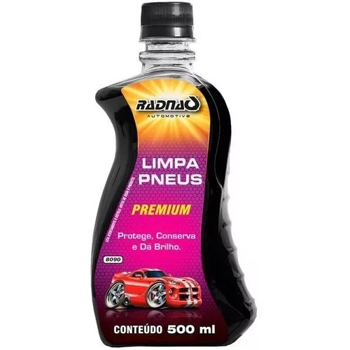 LIMPA PNEUS 500 MLS - PROTEGE, CONSERVA E DA BRILHO em Oferta na Shopee