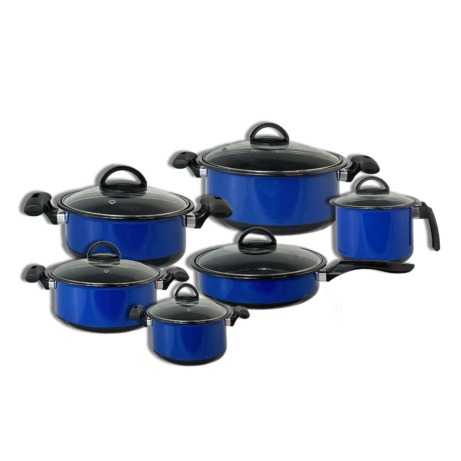 Conjunto 6 Panelas Cerâmica Forno Indução Cooktop Lenha Gás