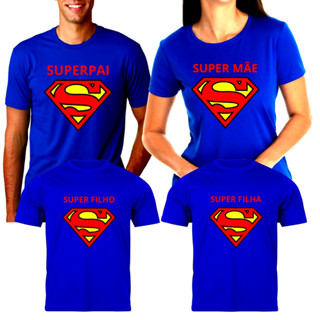 Presente Dia Das Mães Camiseta Kit Familia Camisas Tal mãe Tal Pai tal Filho(a) SUPERMAN