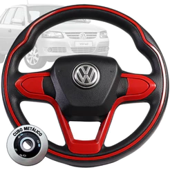 Volante Esportivo Bmw Vermelho Voyage Gol Golf G5 G6 G7