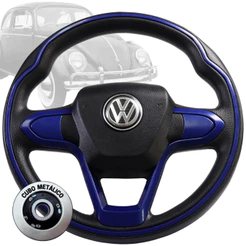 Volante Esportivo Bmw Azul Fusca Buggy Bugre Variant Estria Grossa