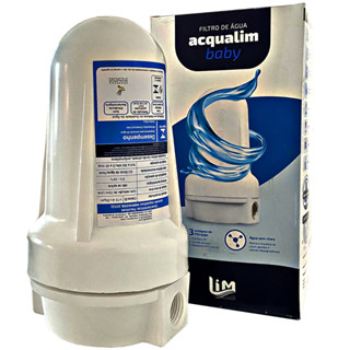 Filtro de Água para Debaixo da Pia / Chuveiro / Maquina de Lavar - Purificador de Água Branco de 210mm