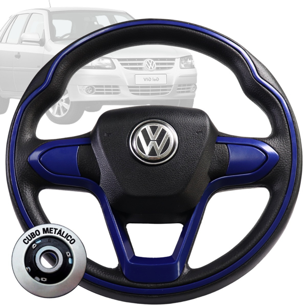Volante Esportivo Bmw Azul Gol Parati Saveiro Santana Golf Antigo Polo Classic B