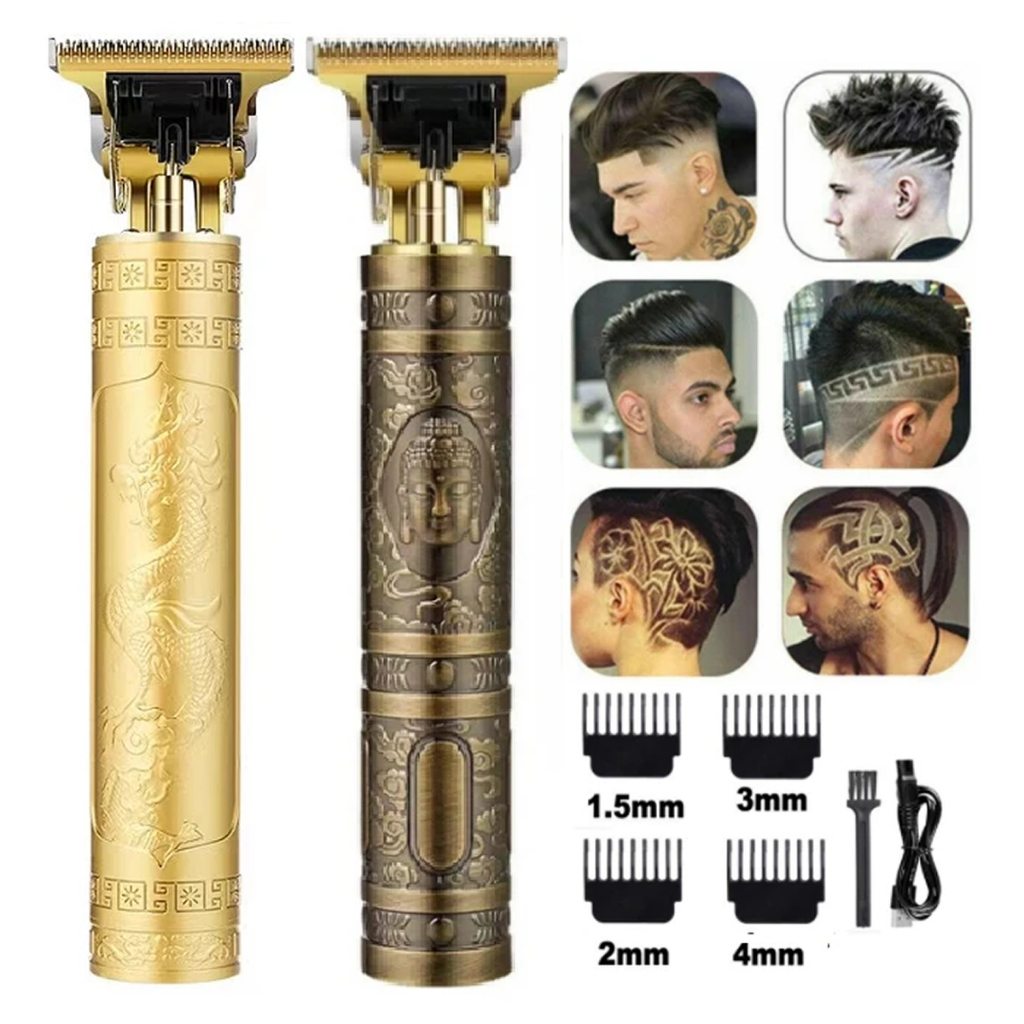 Maquina de Barbear cortar cabelo Aparador barbeador Profissional acabamento Sem Fio Portátil Potente