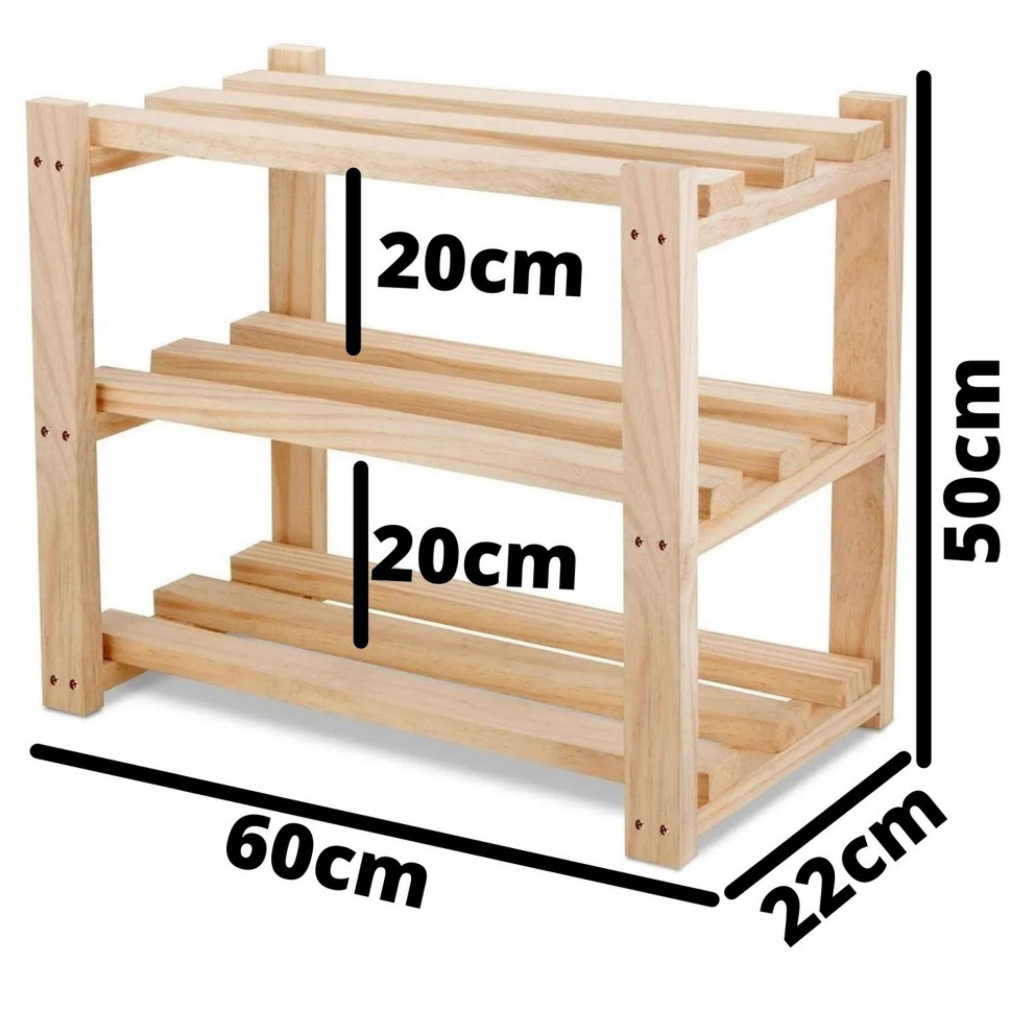 *PROMOÇÃO* Sapateira Estante Rack Casal Calçados Madeira Pinus