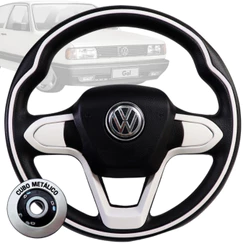 Volante Esportivo Bmw Branco Saveiro Kombi Gol Quadrado Até 1995