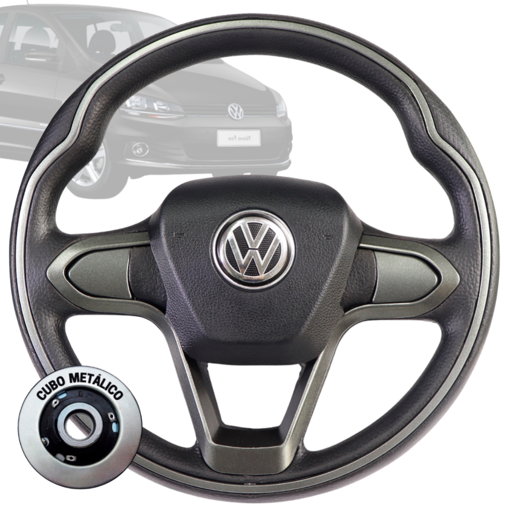 Volante Esportivo Bmw Grafite Polo Golf Novo Fox Voyage Spacefoxx Jetta Mk5
