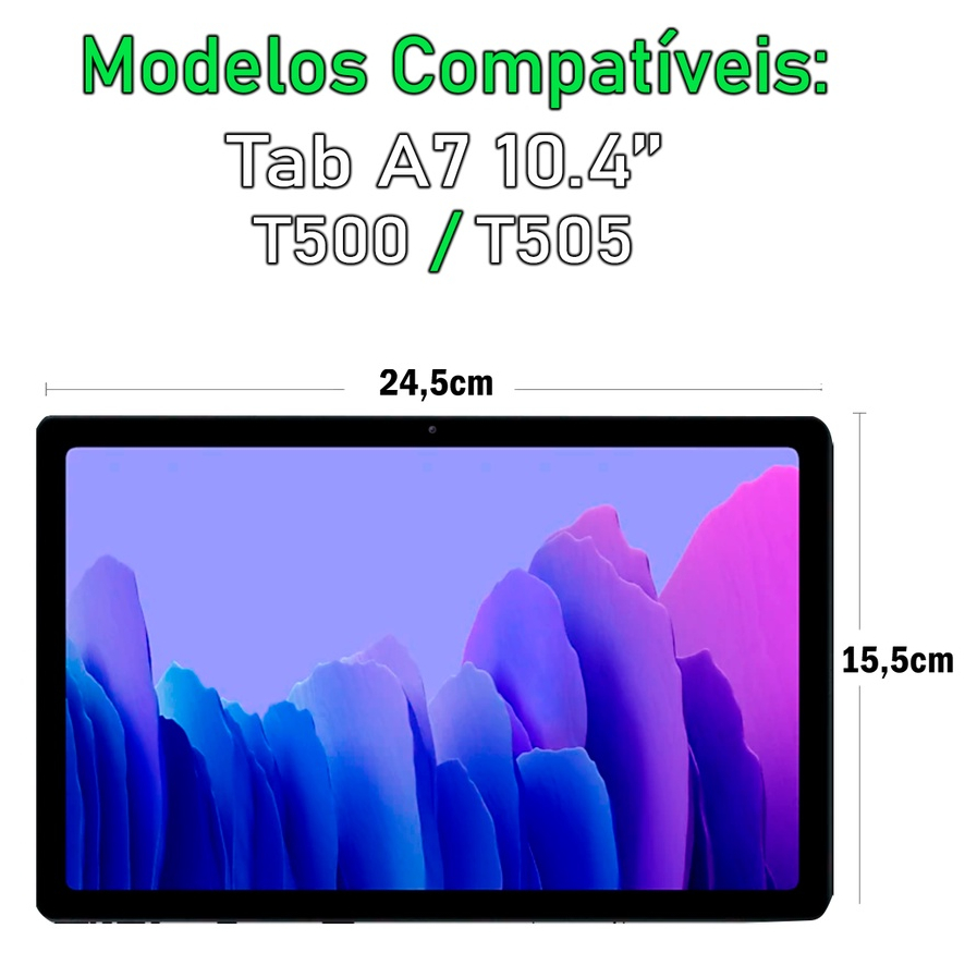 Detalhes do Película de Vidro Para Tablet Tab A7 T500 T505 - 10.4''