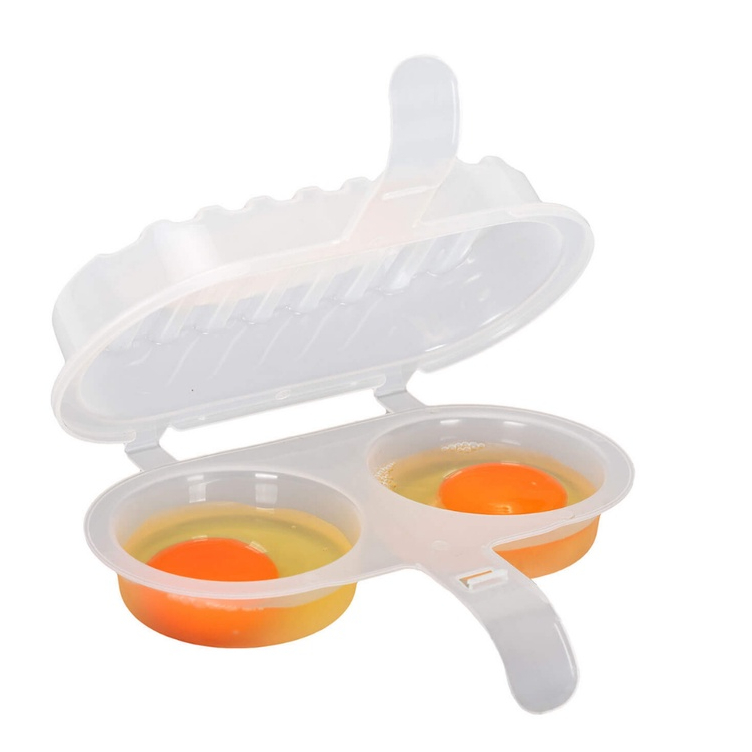 Forma Cozinha Ovo Omelete Direto No Microondas Fácil Rápido Omeleteira 2 em 1 em Oferta na Shopee