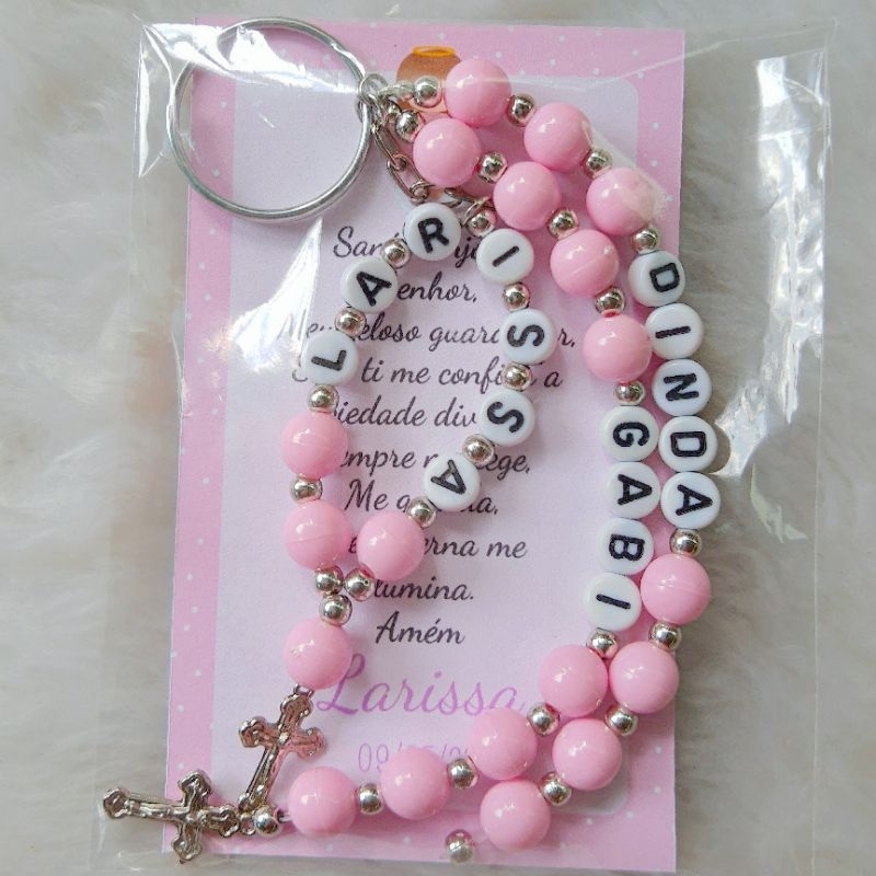 Chaveiro personalizado para lembrancinha de batizado