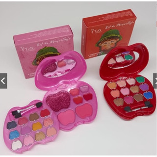 Estojo de Maquiagem Maça da Tango Infantil (sombra, blush, Po e batom)