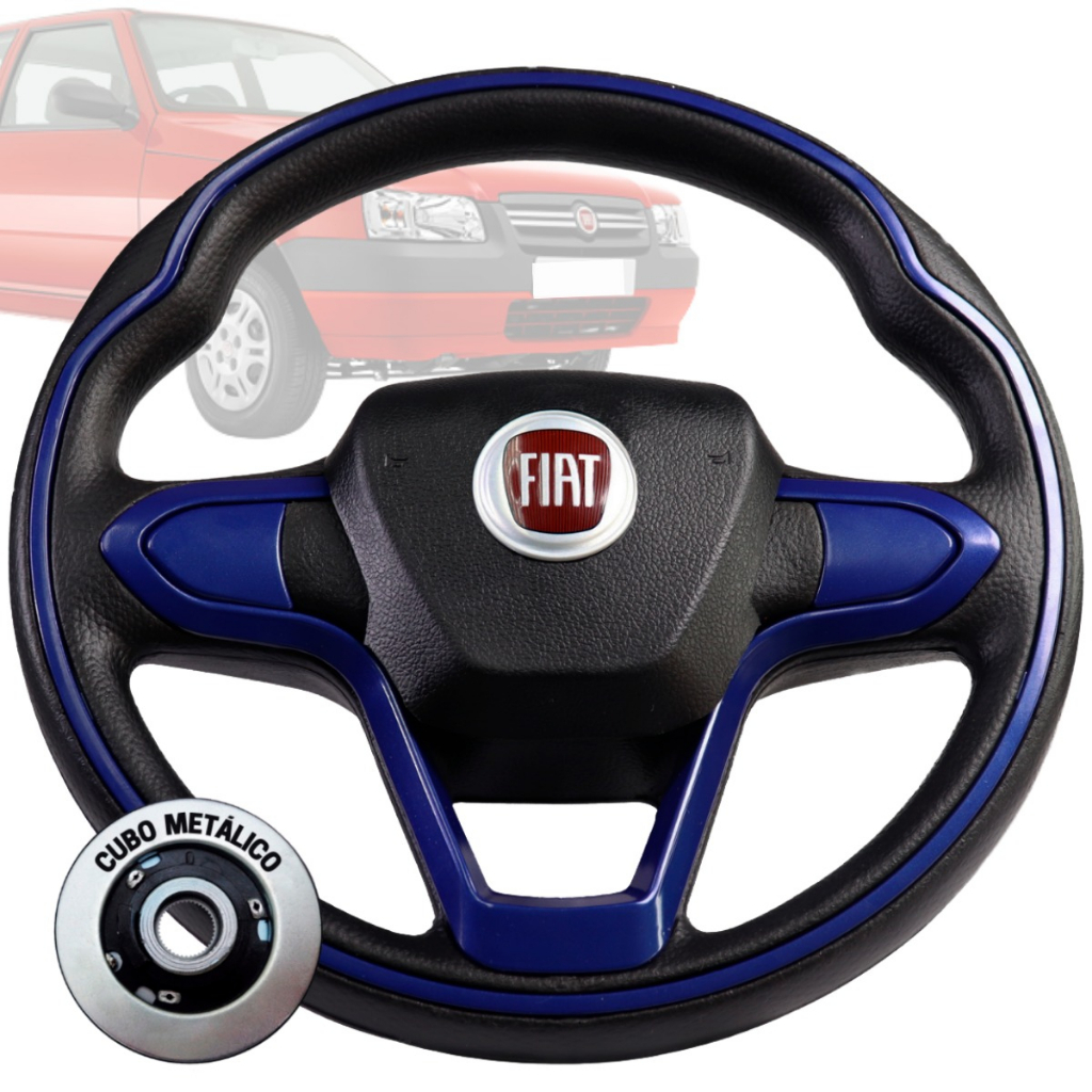 Volante Esportivo Bmw Azul Uno Elba Fiorino 1977 1978 1979 1980 1981 1982 1983 1984
