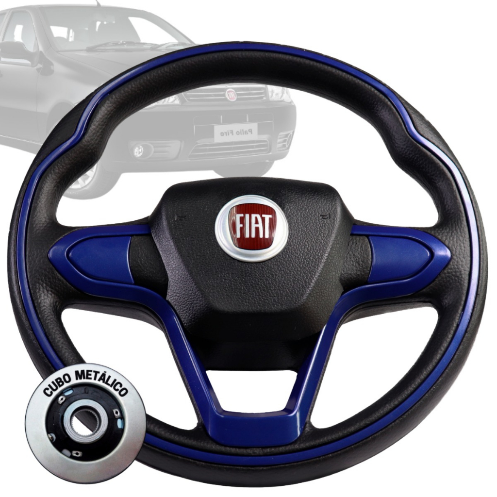 Volante Esportivo Bmw Azul Stilo Ducato Doblô Marea Brava punto siena strata stilo