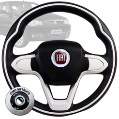 Volante Esportivo Bmw Branco Fire Mile Palio Stilo Ducato Doblô Marea Brava Siena Strada Punto Mobi