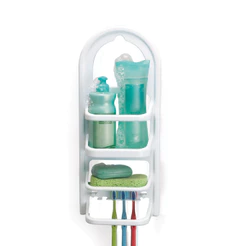 Porta Shampoo Prateleira Madri para Banheiro Organização da Casa Prático e Funcional