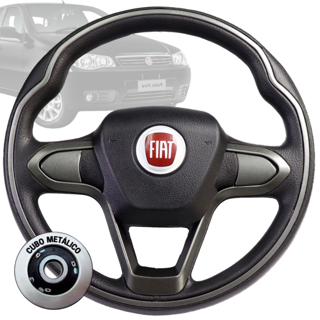 Volante Esportivo Bmw Grafite Uno Fire Mile Palio Stilo Ducato Doblô Marea Brava Punto Strada Mobi em Oferta na Shopee