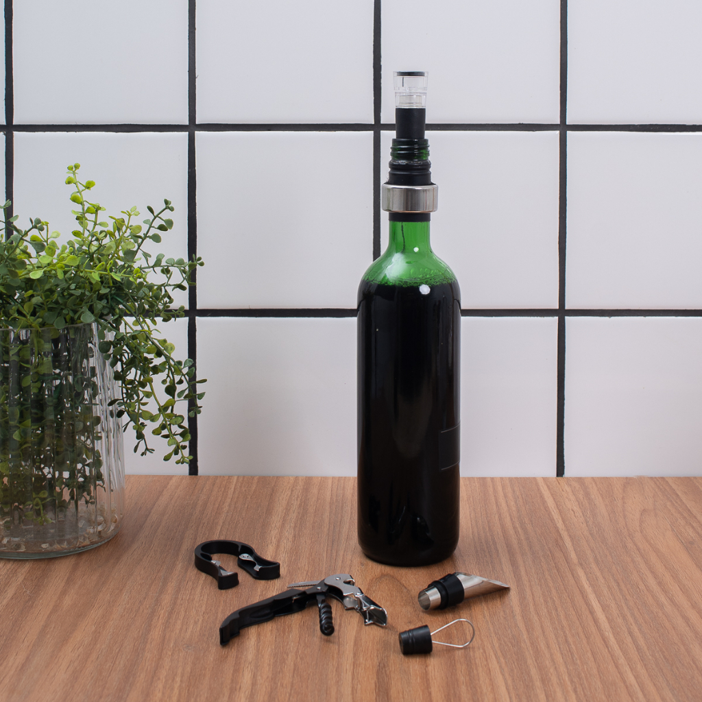 Detalhes do Kit acessórios para vinho 5 pçs - Mozcada