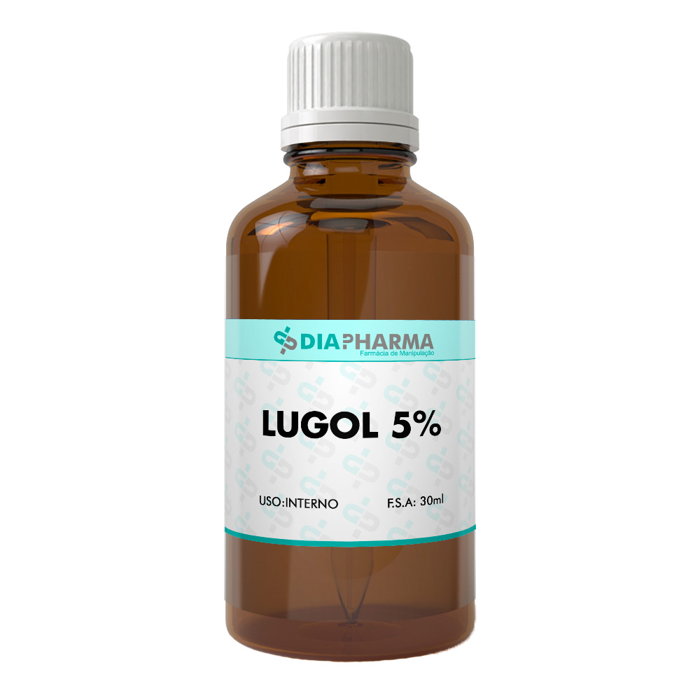 Solução de Lugol 5% Iodo Inorgânico 30 Ml