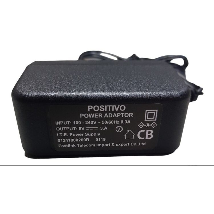 Fonte Notebook Positivo Motion Q232a 5v 3a 15w 3.0x1.1mm