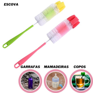 Escova para lavar Mamadeira/Copo/Garrafa com Esponja