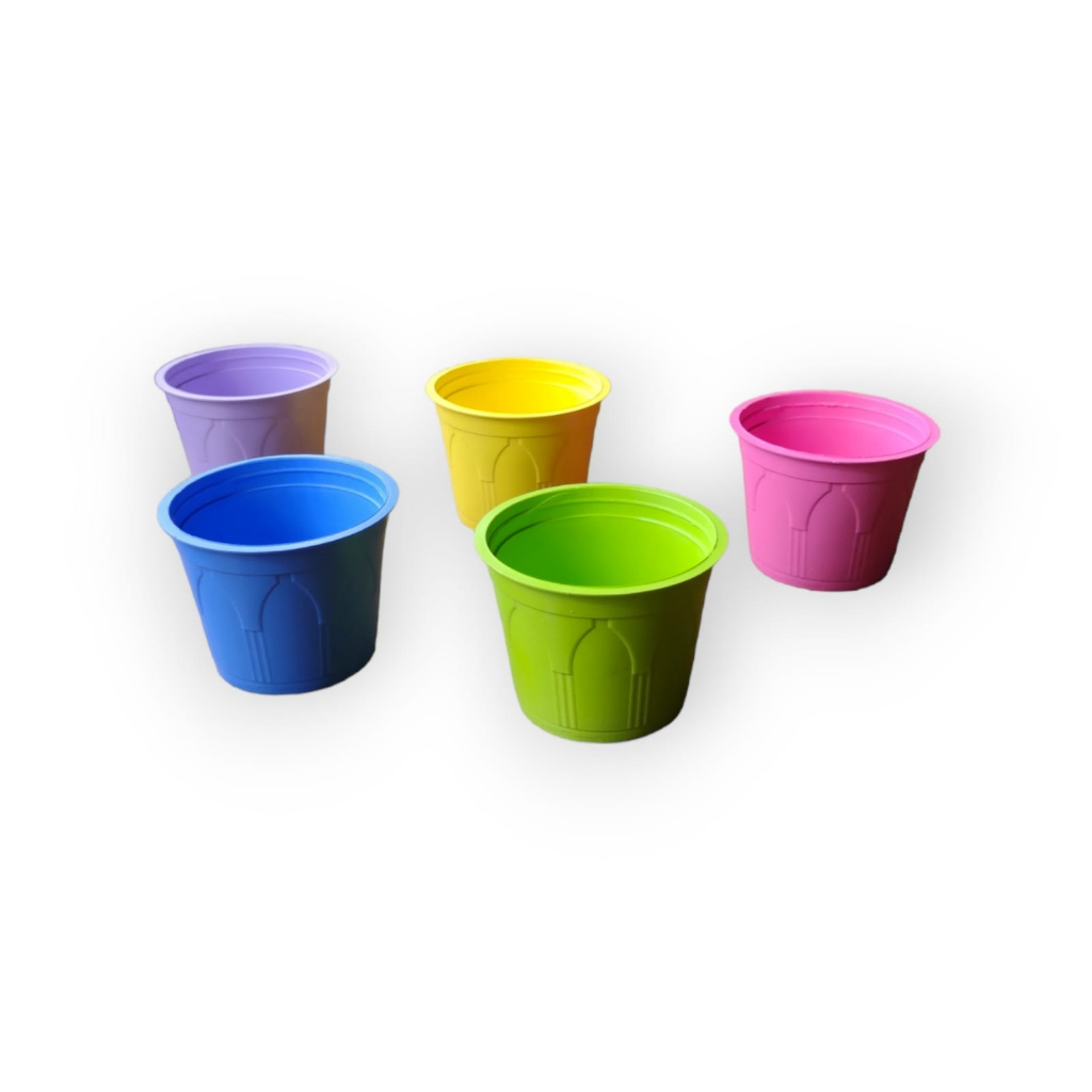 Vaso Flores Colorido Plástico 10un Vasinho Suculenta/cacto