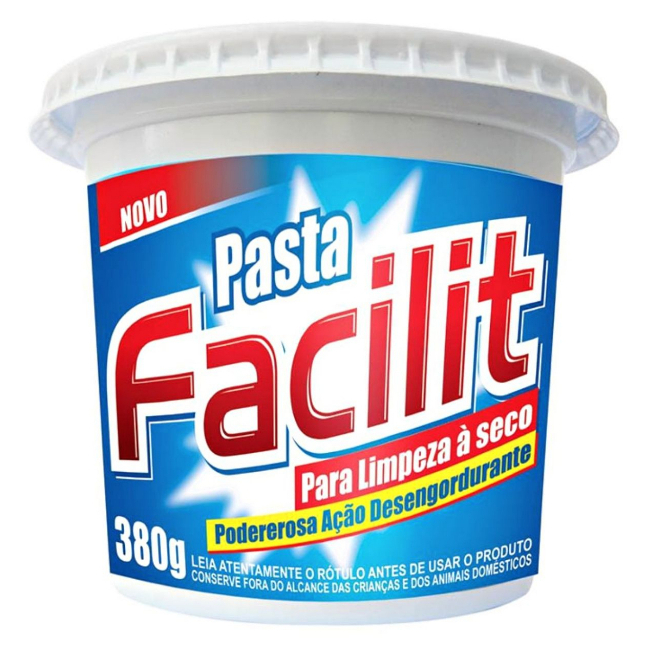 Pasta De Limpeza A Seco Multiuso Branca Facilit Fuzetto 380g