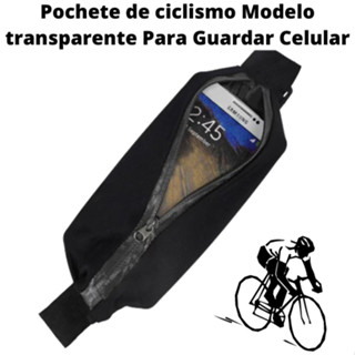 Pochete de ciclismo Modelo transparente Para Guardar Celular