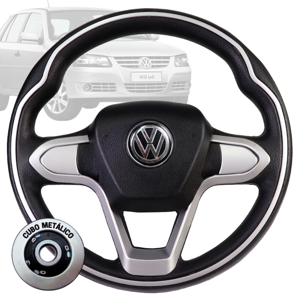 Volante Esportivo Bmw Prata Voyage Fox Voyage Jetta Spacefox Golf