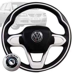 Volante Esportivo Bmw Branco Parati Saveiro Santana Golf Polo Classic Cordoba Gol G2 G3 G4