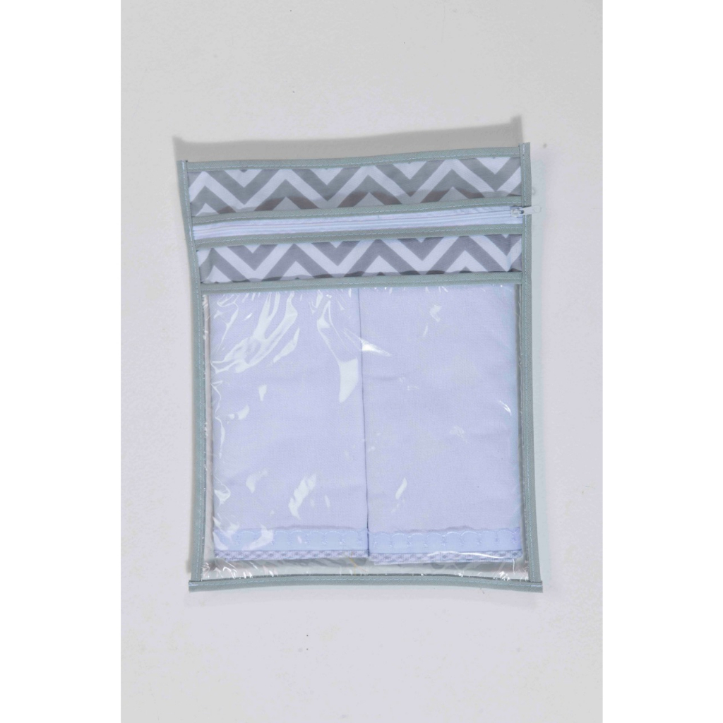 Saco para roupa de Bebê Maternidade Saquinho Roupa Suja de Bebê menino Plastificado ziper