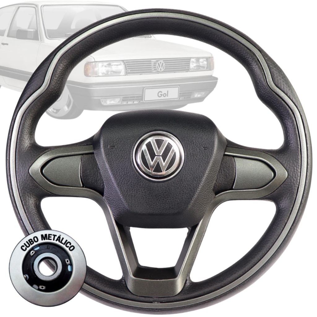 Volante Esportivo Bmw Grafite Parati Saveiro Santana Kombi Gol Quadrado 80 81 82 83 84 85 86 87 88 em Oferta na Shopee