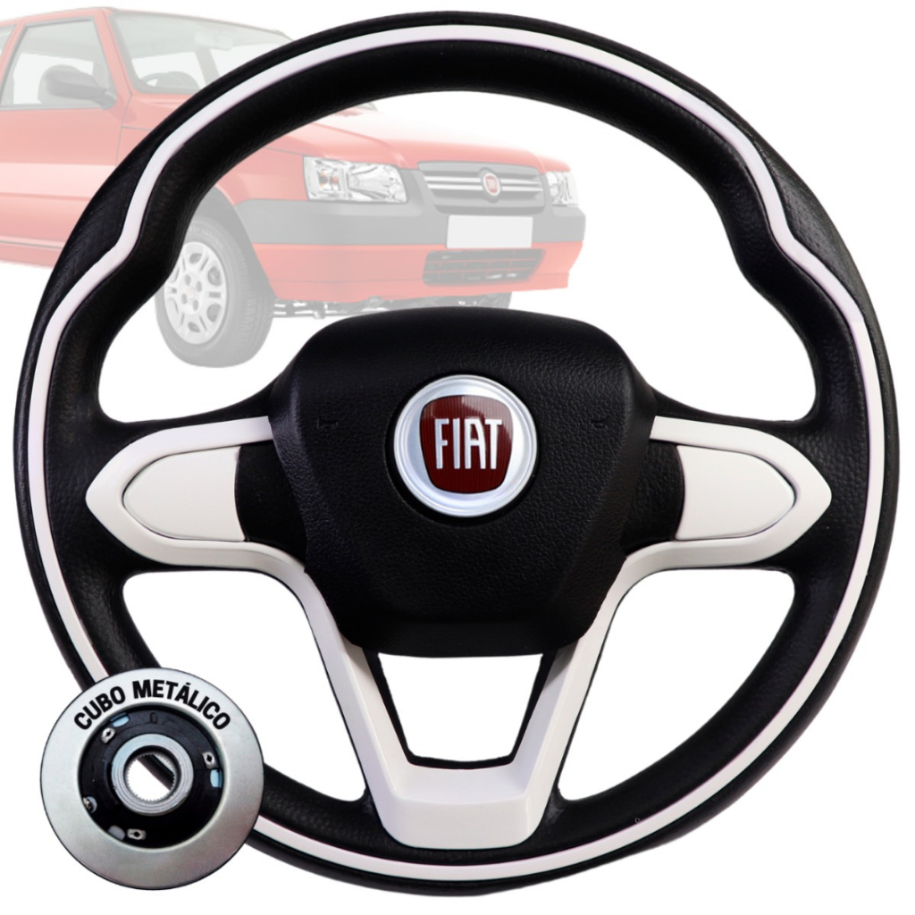 Volante Esportivo Bmw Branco Uno Elba 85 86 87 88 89 90 91 92 91 93 1994
