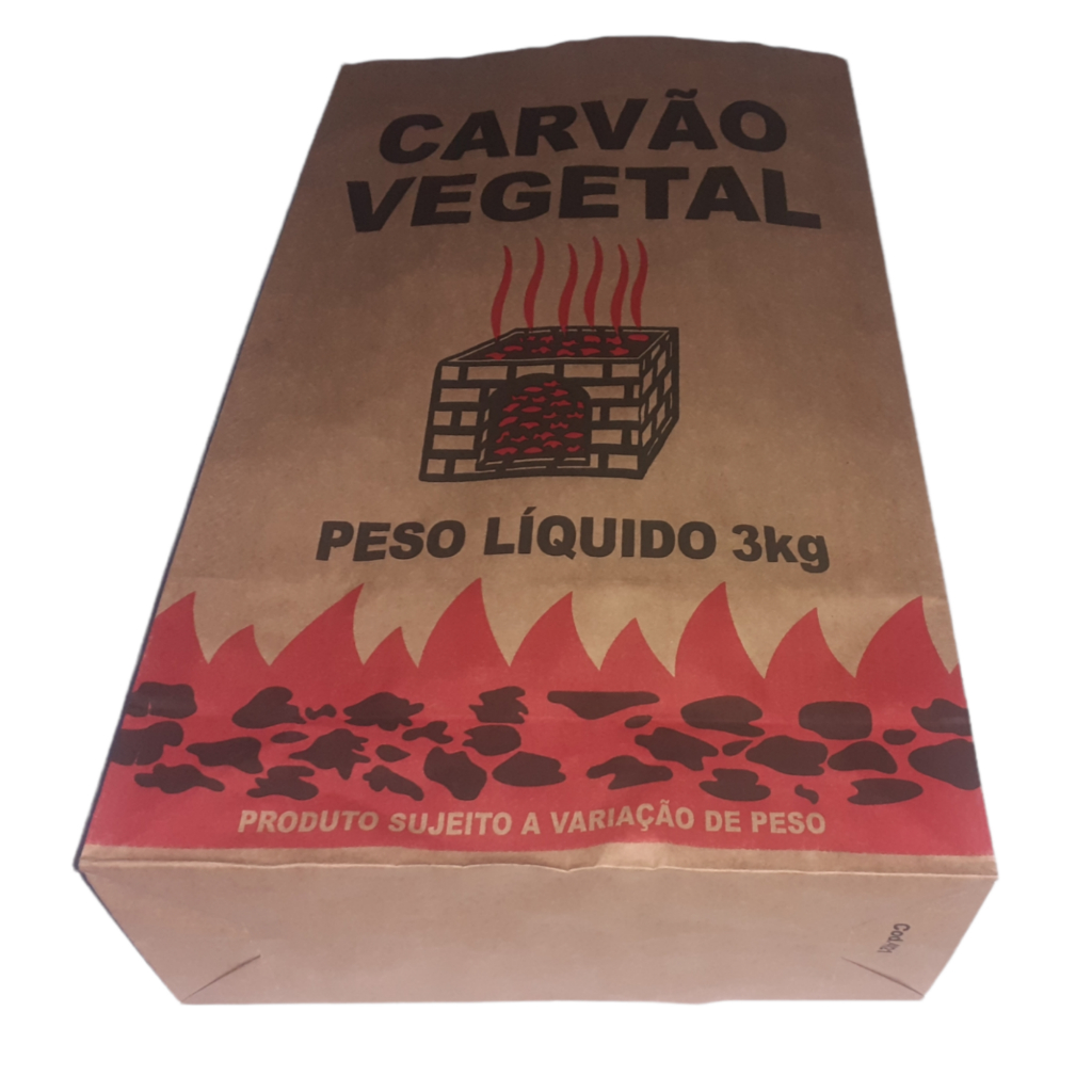 Embalagem Saco Carvão Vegetal Especial 3Kg - 200 Unidades