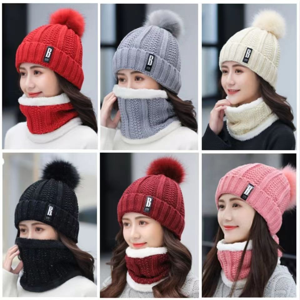 Toucas Forrada Unissex com Gola Forrada De Lã Masculina Feminina - Kit Inverno Diversos Mo...
