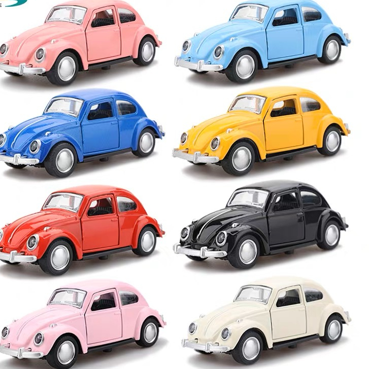 Brinquedo carrinho de Alloy modelo de carro com friccao esportivo fusca em Oferta na Shopee