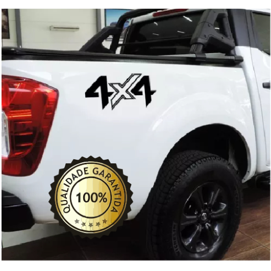 Adesivos 4x4 Compatível A Nova Nissan Frontier Personalização Emblema