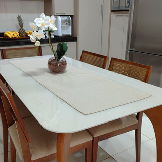 Caminho Trilho de Mesa Decorativo Linhão 1,50m x 0,50m Decoração - Palha