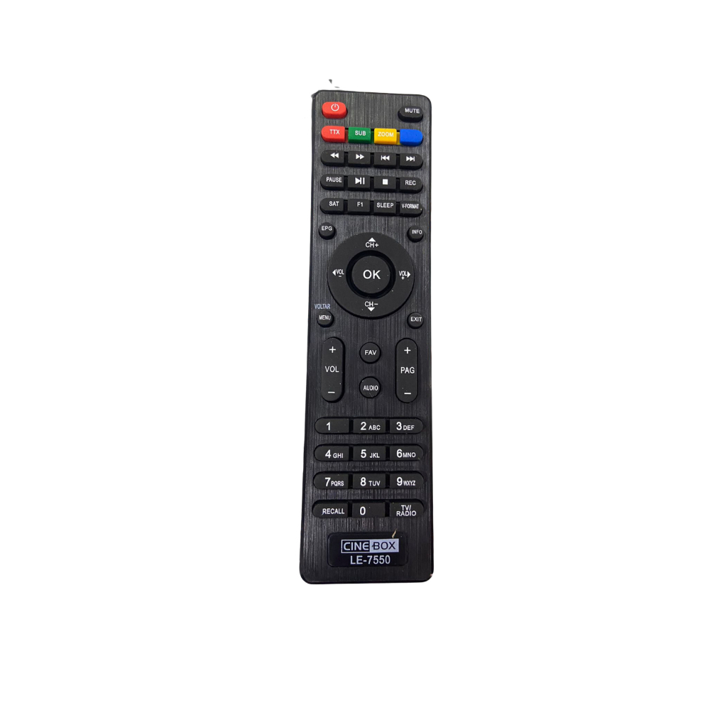 Controle Compativel C/ Receptor Cine Box LE-7550