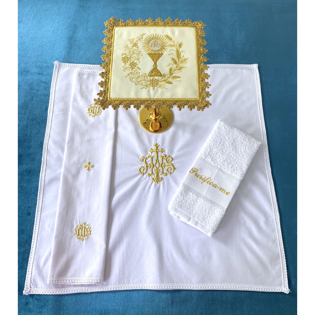 Alfaias - Cálice Uva Trigo - Dourado - Litua em Oferta na Shopee