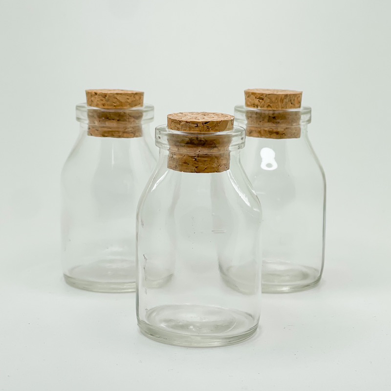 Kit 06 Unidades Vidro Penicilina 60mL Boca Larga Rolha Cortiça Tempero em Oferta na Shopee