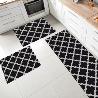 Kit Passadeira Para Cozinha 3 peças Antiderrapante Geométrica Jacquard Emborrachado com Acabamento em Bainha em Oferta na Shopee