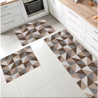 Kit Passadeira Para Cozinha 3 peças Antiderrapante Geométrica Jacquard Emborrachado com Acabamento na Bainha em Oferta na Shopee