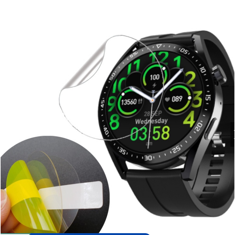 Película Smartwatch Hw28 Relógio Tela Redonda Película Para Relógio Redondo